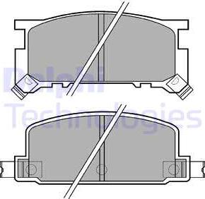 Delphi LP634 - Kit pastiglie freno, Freno a disco autozon.pro