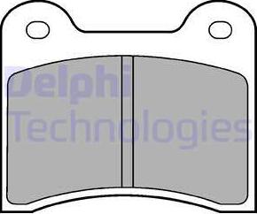 Delphi LP63 - Kit pastiglie freno, Freno a disco autozon.pro