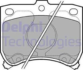 Delphi LP620 - Kit pastiglie freno, Freno a disco autozon.pro