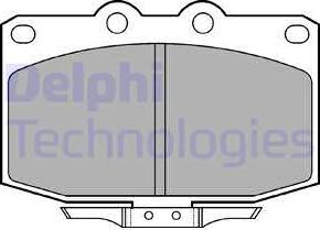 Delphi LP621 - Kit pastiglie freno, Freno a disco autozon.pro