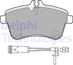 Delphi LP1938-18B1 - Kit pastiglie freno, Freno a disco autozon.pro