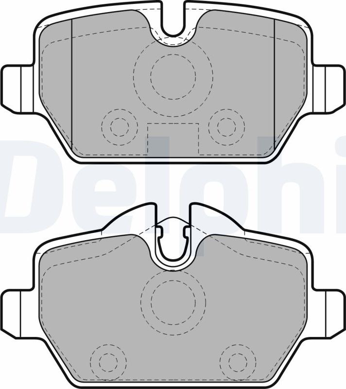 Delphi LP1924-17B1 - Kit pastiglie freno, Freno a disco autozon.pro