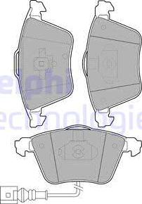 Delphi LP1921-18B1 - Kit pastiglie freno, Freno a disco autozon.pro