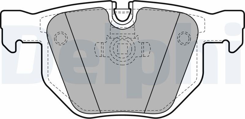 Delphi LP1927-17B1 - Kit pastiglie freno, Freno a disco autozon.pro