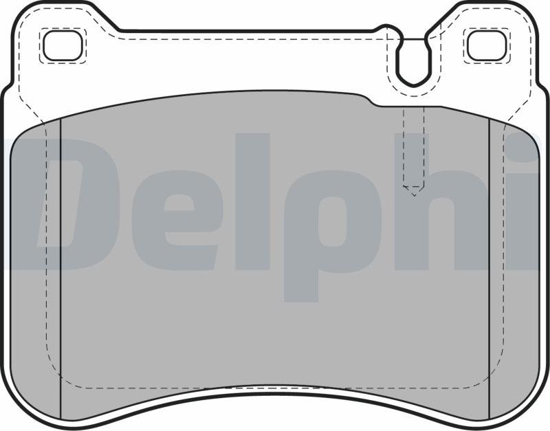 Delphi LP1979-17B1 - Kit pastiglie freno, Freno a disco autozon.pro