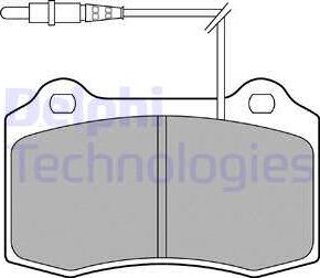 Delphi LP1457 - Kit pastiglie freno, Freno a disco autozon.pro