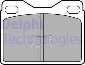 Delphi LP145 - Kit pastiglie freno, Freno a disco autozon.pro