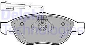 Delphi LP1404 - Kit pastiglie freno, Freno a disco autozon.pro