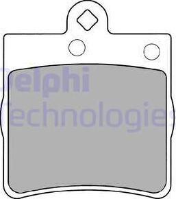 Delphi LP1403 - Kit pastiglie freno, Freno a disco autozon.pro