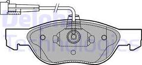 Delphi LP1413 - Kit pastiglie freno, Freno a disco autozon.pro