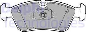 Delphi LP1421-18B1 - Kit pastiglie freno, Freno a disco autozon.pro