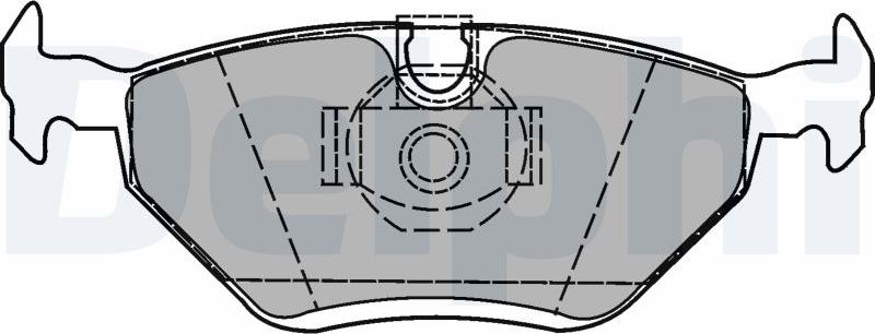 Delphi LP1423-17B1 - Kit pastiglie freno, Freno a disco autozon.pro