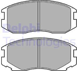 Delphi LP1594 - Kit pastiglie freno, Freno a disco autozon.pro