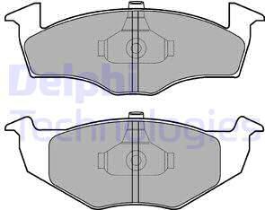 Delphi LP1591 - Kit pastiglie freno, Freno a disco autozon.pro