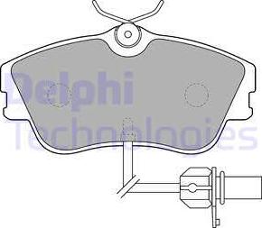 Delphi LP1542 - Kit pastiglie freno, Freno a disco autozon.pro