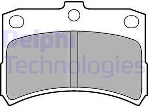 Delphi LP1547 - Kit pastiglie freno, Freno a disco autozon.pro