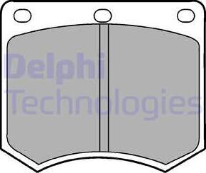 Delphi LP154 - Kit pastiglie freno, Freno a disco autozon.pro