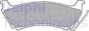 Delphi LP1501 - Kit pastiglie freno, Freno a disco autozon.pro