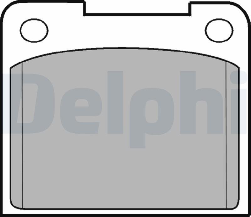 Delphi LP15-17B1 - Kit pastiglie freno, Freno a disco autozon.pro