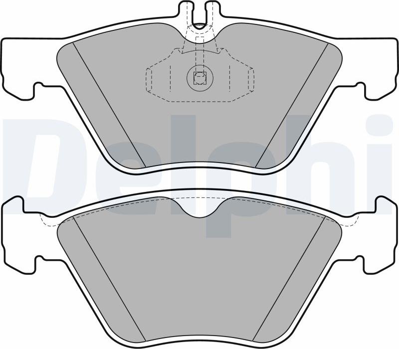 Delphi LP1589-17B1 - Kit pastiglie freno, Freno a disco autozon.pro