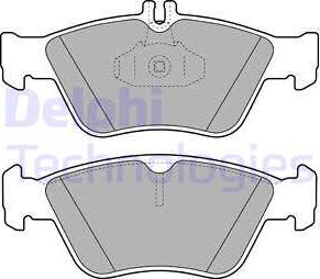 Delphi LP1588 - Kit pastiglie freno, Freno a disco autozon.pro