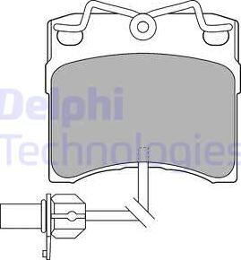 Delphi LP1535 - Kit pastiglie freno, Freno a disco autozon.pro