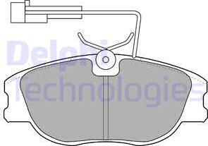 Delphi LP1536 - Kit pastiglie freno, Freno a disco autozon.pro