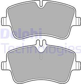 Delphi LP1696-18B1 - Kit pastiglie freno, Freno a disco autozon.pro