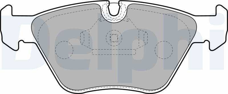 Delphi LP1608-17B1 - Kit pastiglie freno, Freno a disco autozon.pro