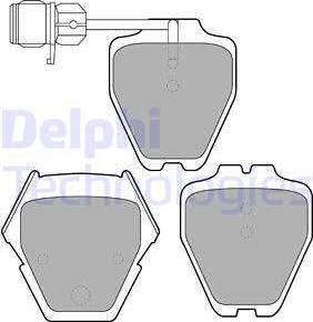 Delphi LP1633 - Kit pastiglie freno, Freno a disco autozon.pro