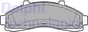 Delphi LP1625 - Kit pastiglie freno, Freno a disco autozon.pro