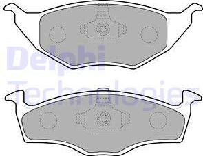 Delphi LP1675 - Kit pastiglie freno, Freno a disco autozon.pro