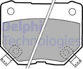 Delphi LP1057 - Kit pastiglie freno, Freno a disco autozon.pro