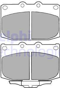 Delphi LP1060 - Kit pastiglie freno, Freno a disco autozon.pro