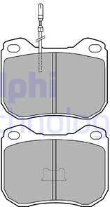 Delphi LP108 - Kit pastiglie freno, Freno a disco autozon.pro