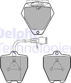 Delphi LP1024 - Kit pastiglie freno, Freno a disco autozon.pro