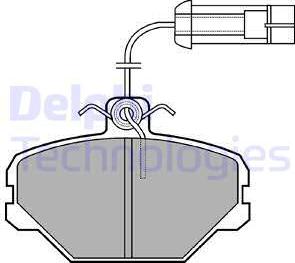 Delphi LP1027 - Kit pastiglie freno, Freno a disco autozon.pro