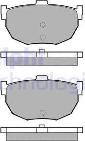 Delphi LP1072 - Kit pastiglie freno, Freno a disco autozon.pro