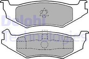 Delphi LP1159 - Kit pastiglie freno, Freno a disco autozon.pro