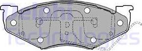 Delphi LP1157 - Kit pastiglie freno, Freno a disco autozon.pro