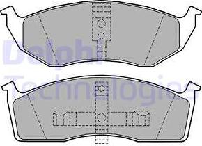 Delphi LP1164 - Kit pastiglie freno, Freno a disco autozon.pro