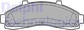 Delphi LP1175 - Kit pastiglie freno, Freno a disco autozon.pro