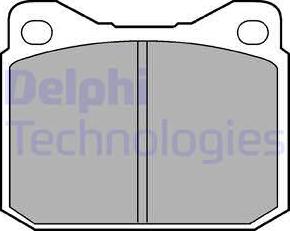 Delphi LP117 - Kit pastiglie freno, Freno a disco autozon.pro