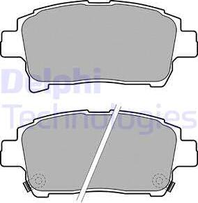 Delphi LP1896-18B1 - Kit pastiglie freno, Freno a disco autozon.pro