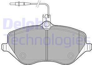 Delphi LP1891-18B1 - Kit pastiglie freno, Freno a disco autozon.pro