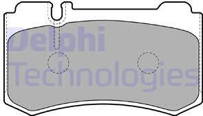 Delphi LP1842 - Kit pastiglie freno, Freno a disco autozon.pro