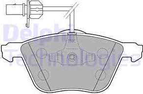 Delphi LP1801-18B1 - Kit pastiglie freno, Freno a disco autozon.pro