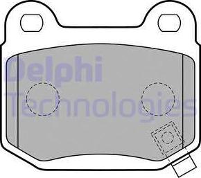 Delphi LP1839-18B1 - Kit pastiglie freno, Freno a disco autozon.pro