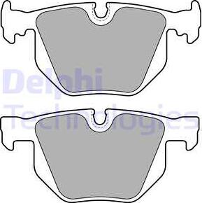 Delphi LP1834-18B1 - Kit pastiglie freno, Freno a disco autozon.pro