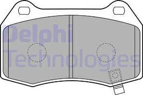 Delphi LP1838 - Kit pastiglie freno, Freno a disco autozon.pro